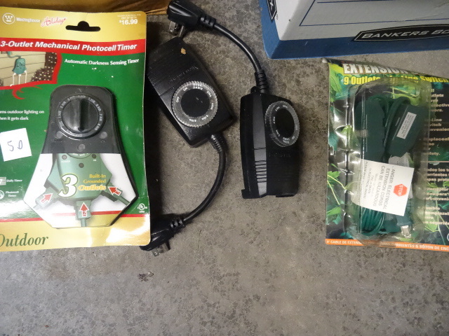 3 outdoor electrical timers. Extens...