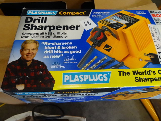 Plas plugs compact drill sharpener ...