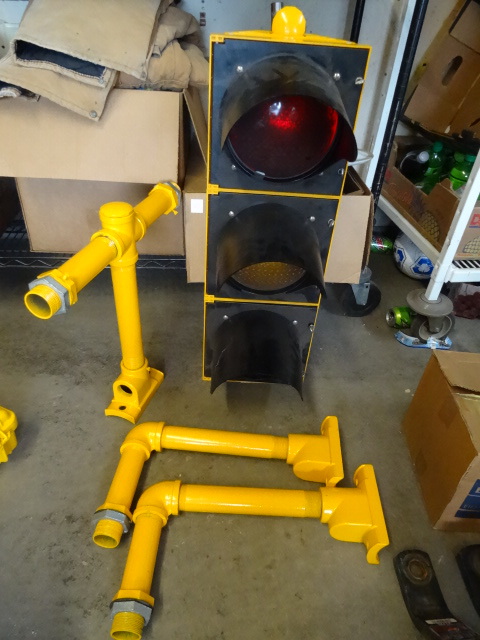 Traffic signal light. With misc pip...