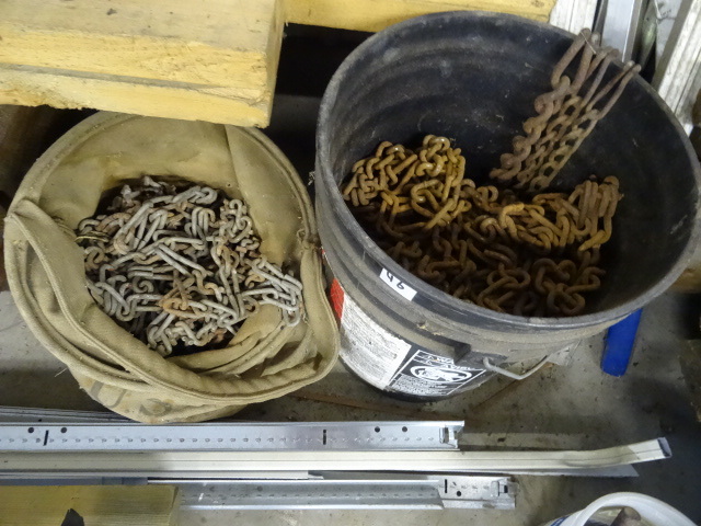 lot 46 image: 2 Buckets or Misc Tire Chains