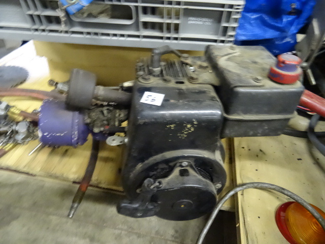 lot 56 image: Tecumsen Horizontal Shaft Gas Motor.