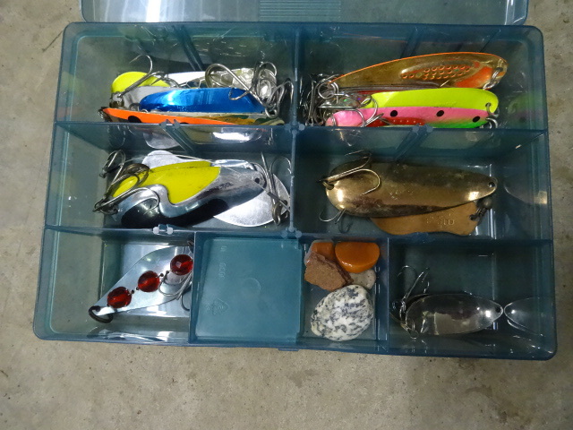 lot 61 image: Bait Box Full of Fishing Spoons