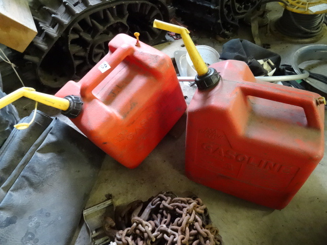 lot 80 image: 2 Plastic Gas Cans 5 Gal.
