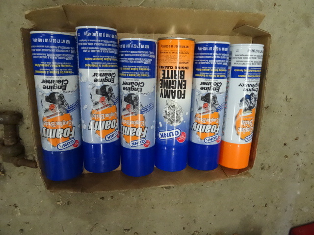 lot 93 image: 6 Cans of Gunk Foamy Engine Cleaner