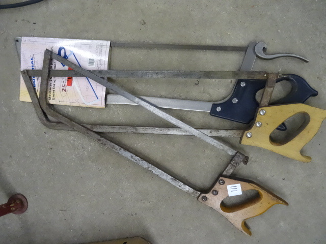 lot 111 image: 3 Meat Saws