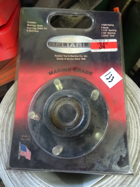 lot 133 image: New Reliable Marine Grade Trailer Hub,