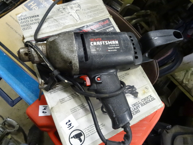 lot 142 image: Craftsman 38 HP  12 Drill