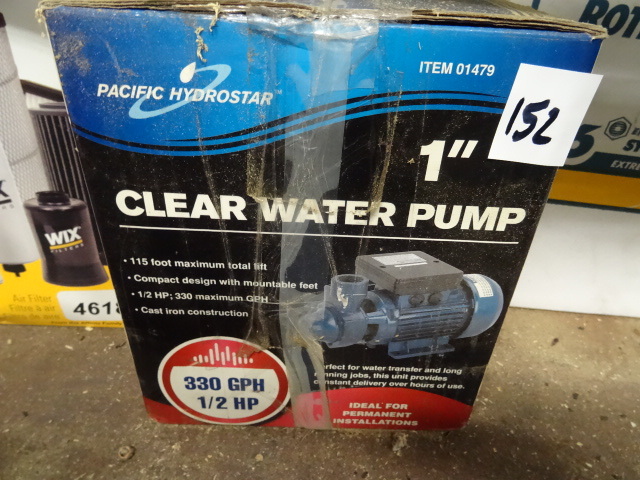 lot 152 image: Pacific Hydrostar Clear Water Pump