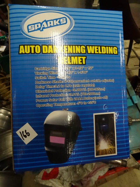 lot 166 image: Sparks Auto Darkening Welding Helmet
