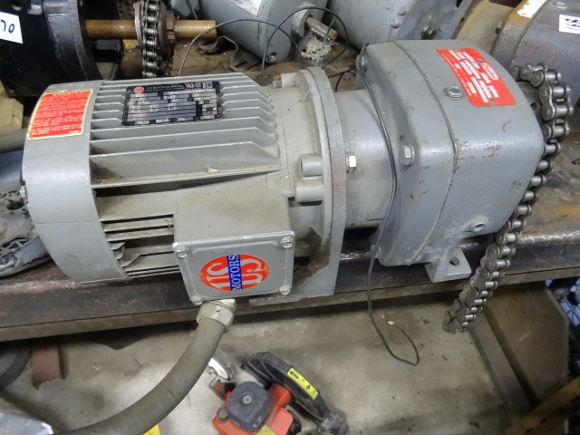 lot 167 image: GE  12 HP Electric Motor. 1 Phase.