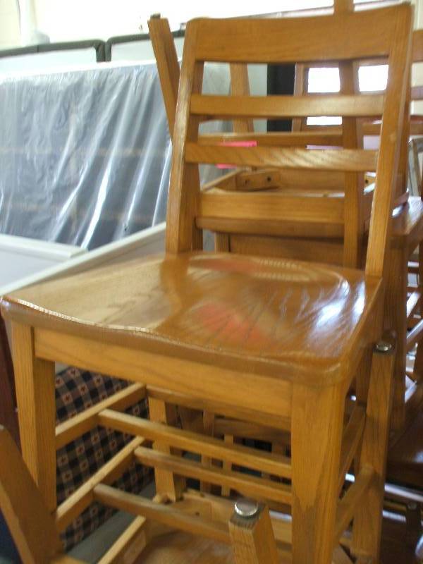 18 WOODEN CHAIRS