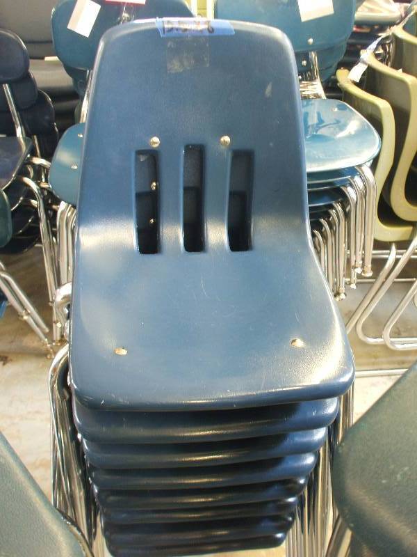 27 HARD PLASTIC CHAIRS