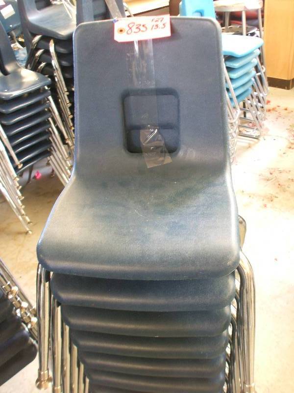 27 HARD PLASTIC CHAIRS