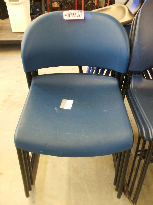13 HARD PLASTIC CHAIRS