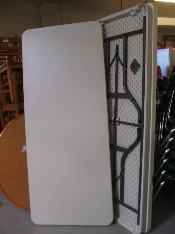 HARD PLASTIC FOLDING TABLES