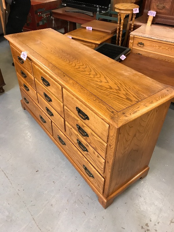SOLID OAK DRESSER VINTAGE ASIAN FURNISHINGS ACCESSORIES MORE