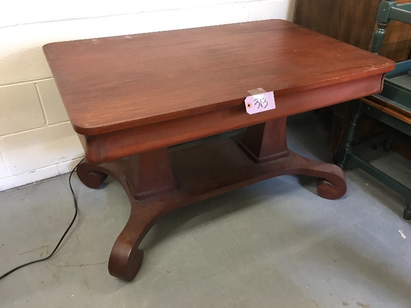 lot 313 image: WOODEN TABLE