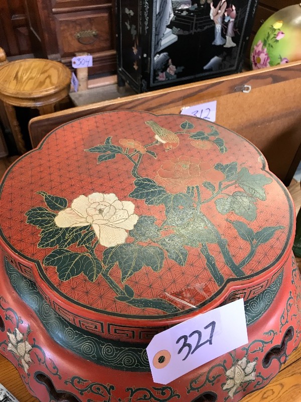lot 327 image: ASIAN STAND  TABLE