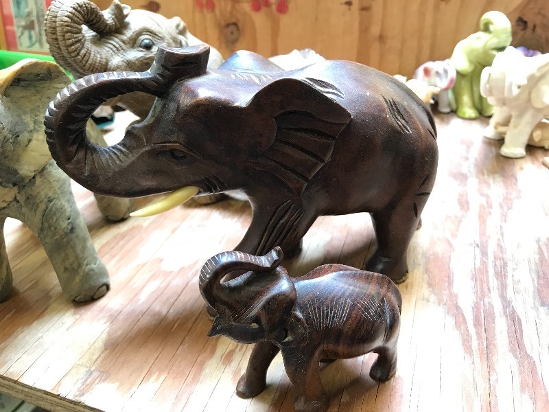 lot 331 image: ELEPHANT STATUES