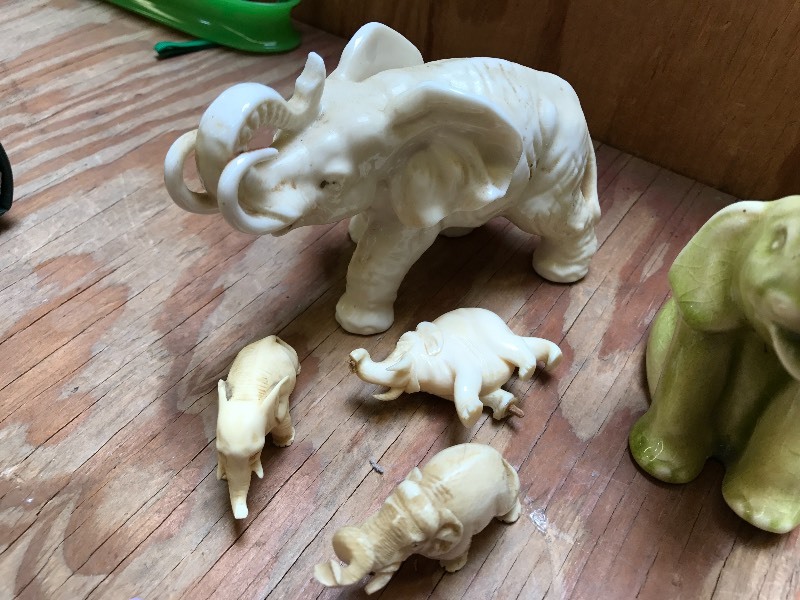 lot 332 image: ELEPHANT STATUES