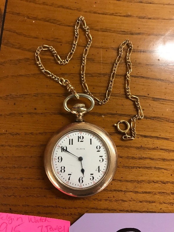 lot 363 image: ELGIN POCKET WATCH
