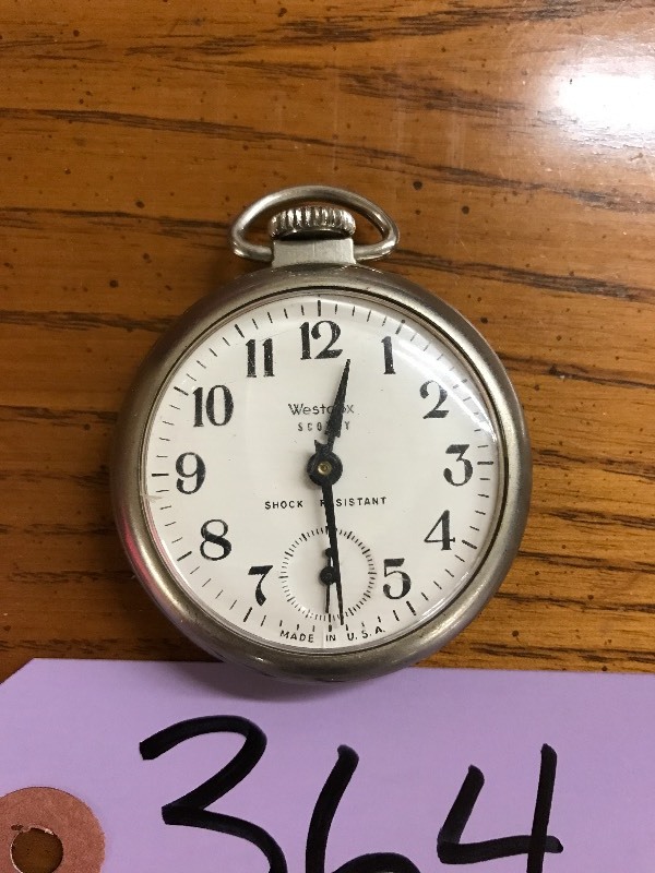 lot 364 image: WESTCLOX SCOTTY POCKET WATCH