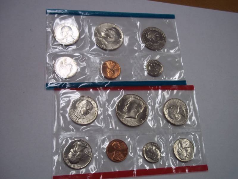 lot 41 image: US Mint 1980 Uncirculated Coin Set