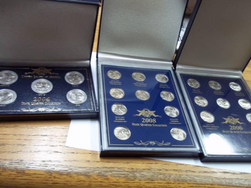 lot 44 image: 2004, 2006, 2008 US State Quarter Collections