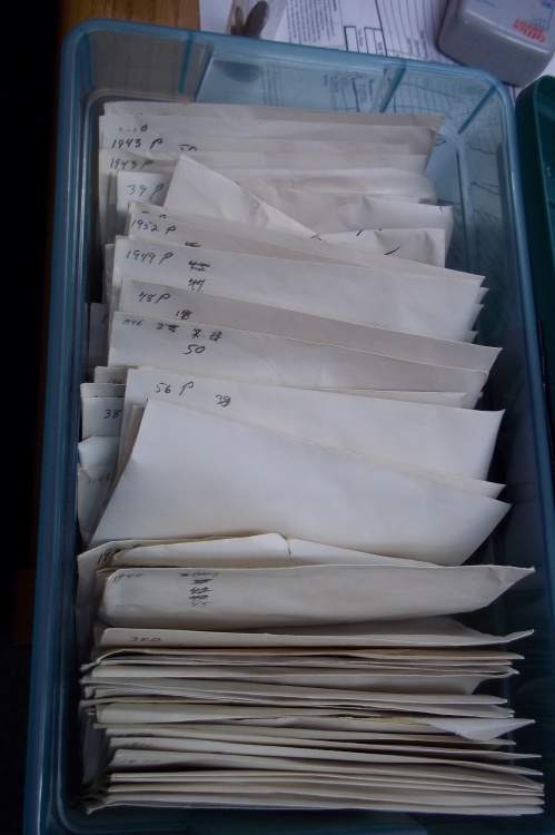 lot 165 image: 12 Pounds of Sorted Pennies Dated 1916-1956
