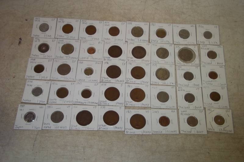 lot 179 image: 40 World Coins