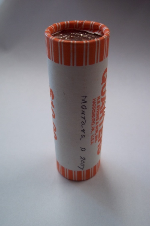 lot 241 image: Roll of State Quarters Montana 2007