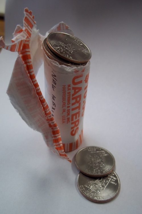 lot 245 image: Partial Roll State Quarters New Mexico 2008