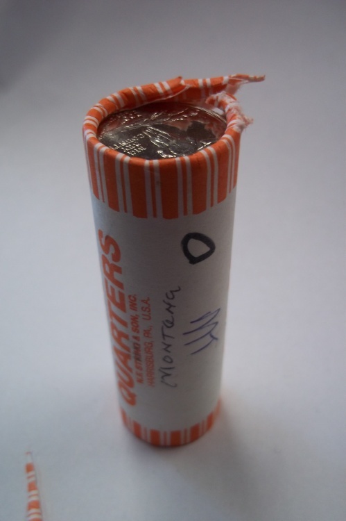 lot 249 image: Roll of State Quarters Montana 2007