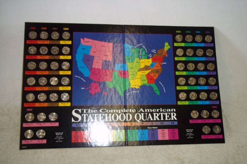 lot 258 image: The Complete American Statehood Quarter Holder