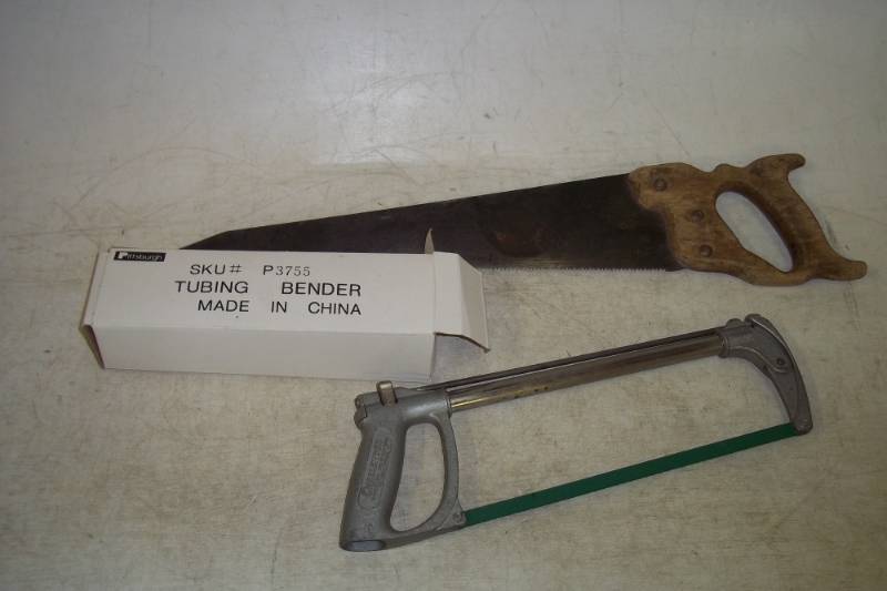 lot 287 image: 2 Saws, Tubing Bender