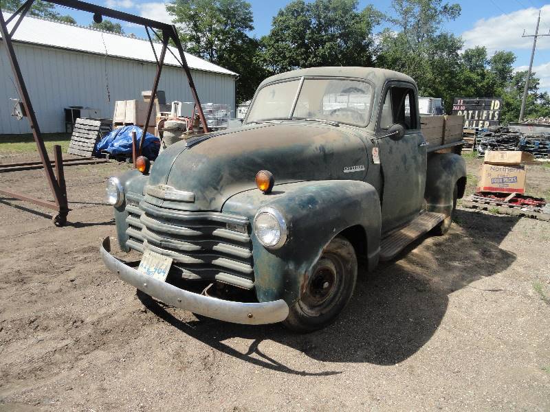 lot 1 image: Vintage 1951 Chevy Truck