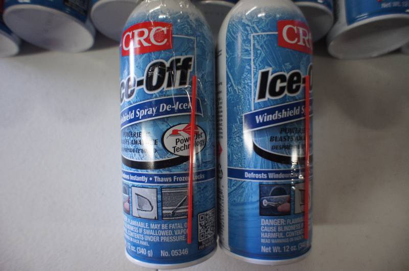 lot 306 image: (Lot of 14) CRC 05346 Ice-Off Windshield Spray De-Icer - 12 Wt Oz.