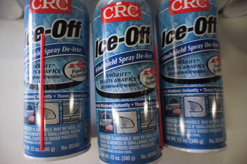 lot 312 image: (Lot of 12) CRC 05346 Ice-Off Windshield Spray De-Icer - 12 Wt Oz.