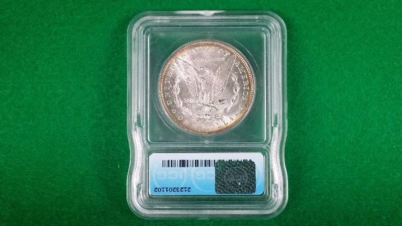 1886 P Morgan Silver Dollar MS65 Blast White
