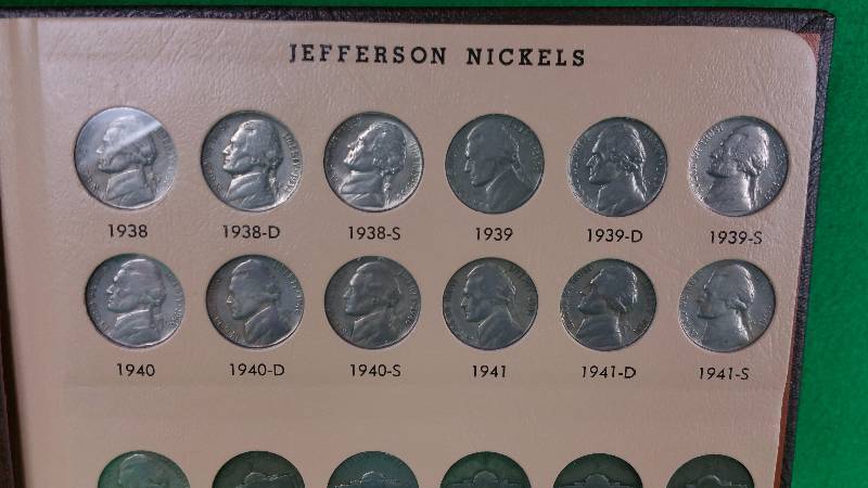 Dansco Jefferson Nickel Collection 1938 - 2009