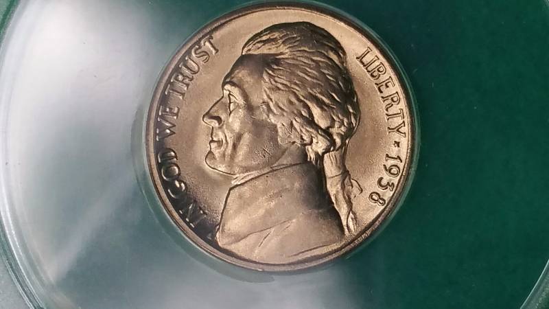 1938 D Jefferson Nickel Anacs MS66