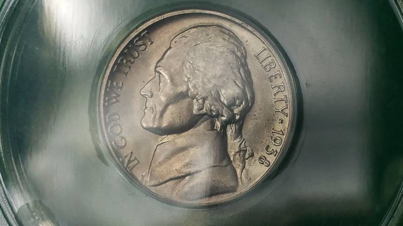 1938 S Jefferson Nickel Anacs MS66