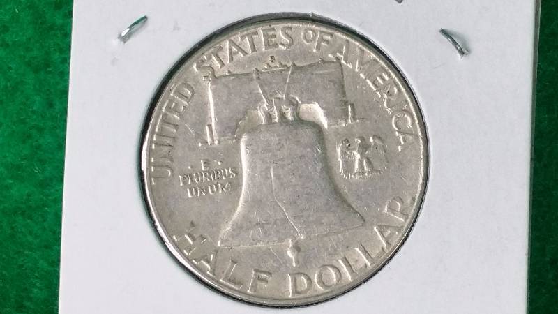 1951 S Franklin Silver Half Dollar