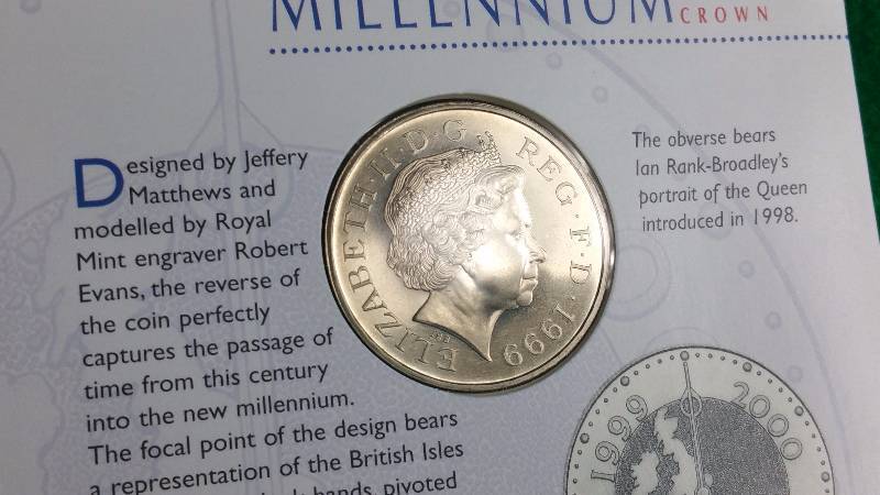 Great Britain 2000 Millenium 5 Pound Proof Coin