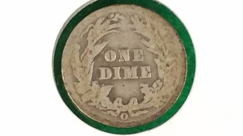 1901 O Silver Barber Dime - Better Date