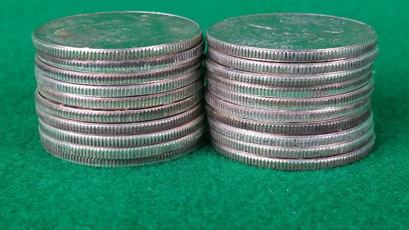 Roll of (20) 1967 Silver Kennedy Half Dollars