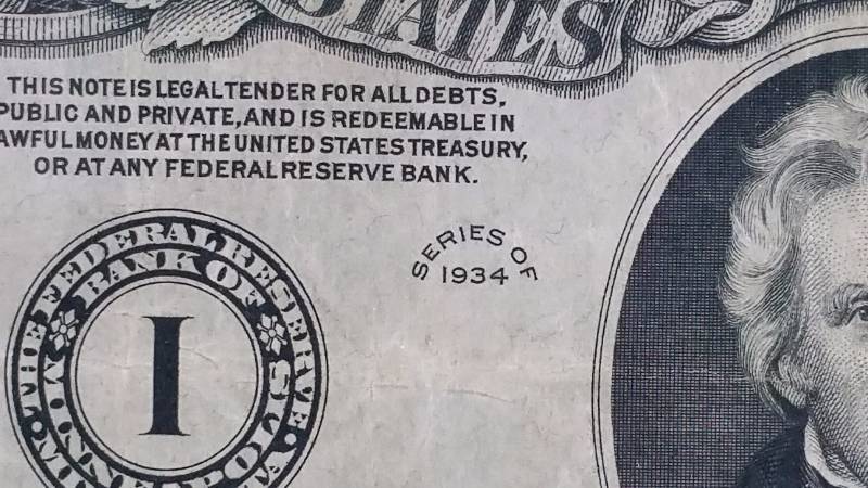 1934 $20 Note - Minneapolis Reserve