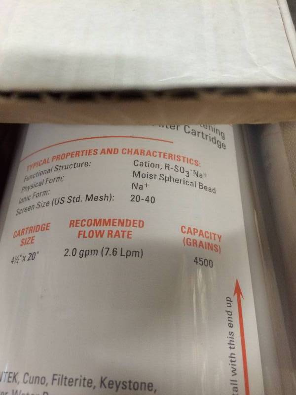 lot 36 image: Pentek 155321-43 WS-20BB Water Softening Filter