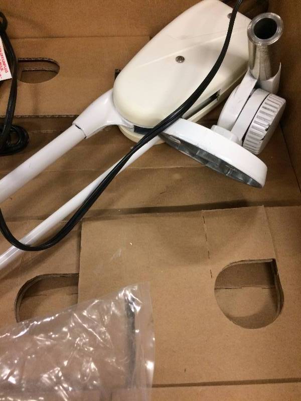 lot 62A image: Retails New $350 Dazor 6234A Floating Adjustable Arm Halogen Task Light Lamp 20W W Pivot Mounting Base Light 38 Concentrated Beam Of Light The ideal exam and work light for medical, salon and industrial environments Appears New