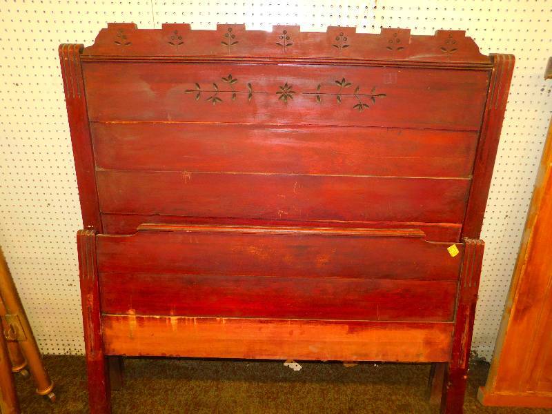 VINTAGE  ANTIQUE HEADBOARD, FULL SIZE
